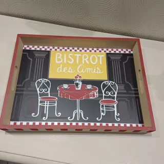 Vassoio Bistrot Legno Arredamento Casa