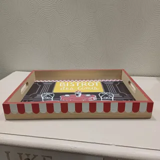 Vassoio Bistrot Legno Arredamento Casa