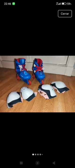 Patines Talla 26-28 con Protecciones Decathlon