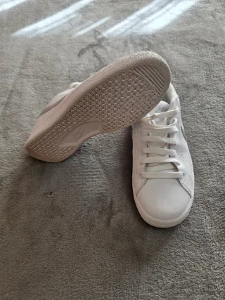 Zapatillas Nike Blancas y Plateadas