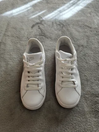 Zapatillas Nike Blancas y Plateadas