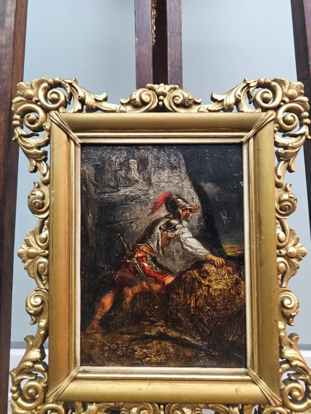 Oleo sobre tabla militar C. 1720