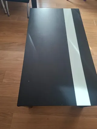 Mesa de centro elevable negra