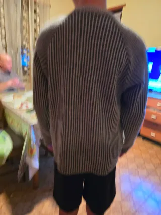 Maglione Levis righe grigio nero