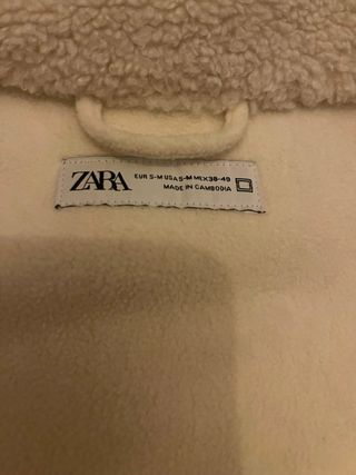 Sobrecamisa Zara Beige
