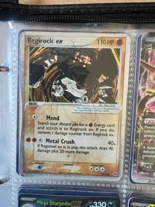 Carta Pokémon Regirock ex