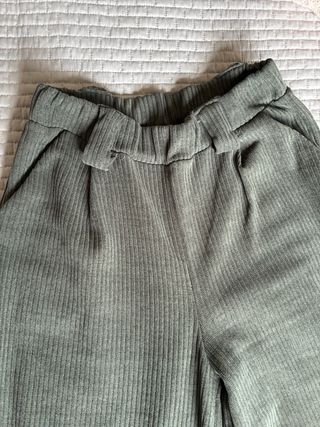 Pantalón pana mujer verde oliva