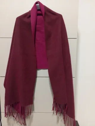 Sciarpa donna fucsia e bordeaux