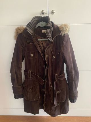 Chaquetón de pana marrón