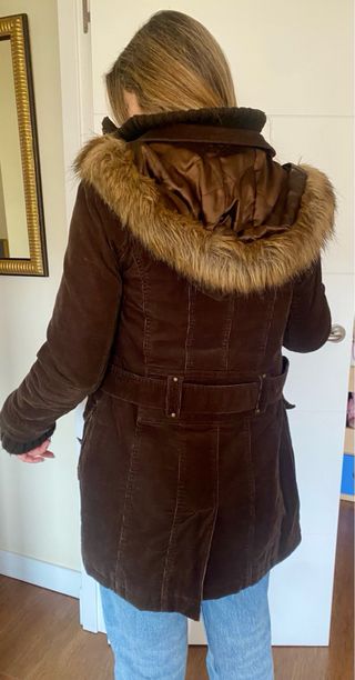 Chaquetón de pana marrón