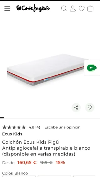 Colchon de cuna ECUS