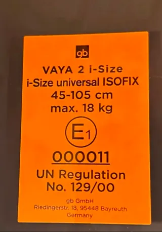 Silla de coche gb negra