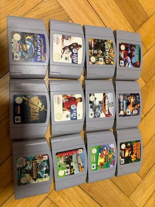 Nintendo 64 con 2 mandos y 12 juegos