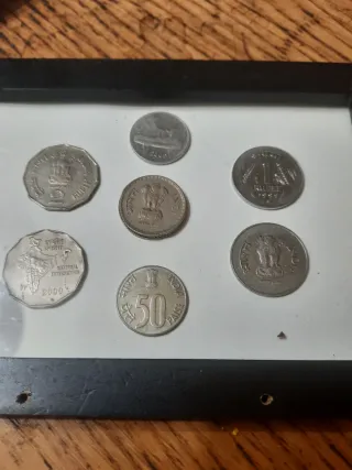 Lote de monedas de la India