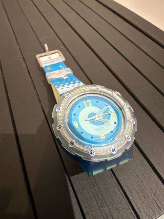 Reloj Swatch Infantil Azul Multicolor