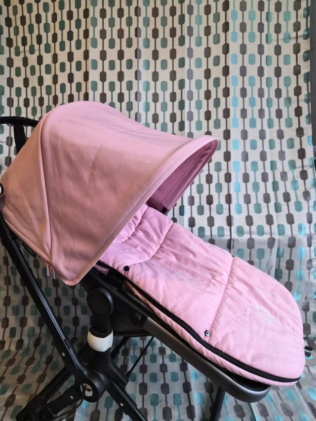 SACO SILLA POLAR Y CAPOTA EXTEN ROSA SOFT PINK