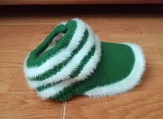 Gorra Sport Invierno visera de lana verde (NUEVO!)