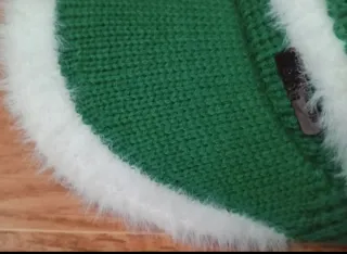 Gorra Sport Invierno visera de lana verde (NUEVO!)