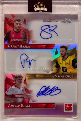 Carta Topps Chrome Autografiada Granit Xhaka