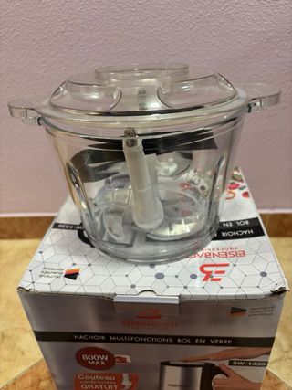 Picadora de vidrio 3L carne y verduras