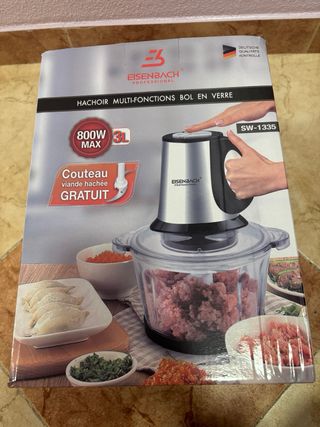 Picadora de vidrio 3L carne y verduras