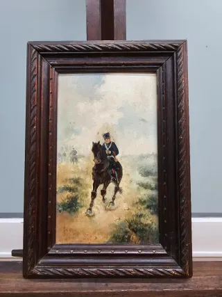 Oleo militar a caballo