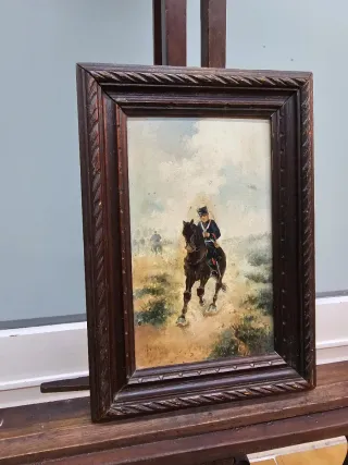 Oleo militar a caballo