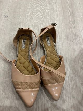 Manoletinas Valesca Talla 36 Beige