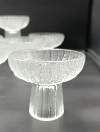 Set cuencos con pedestal Oberglas