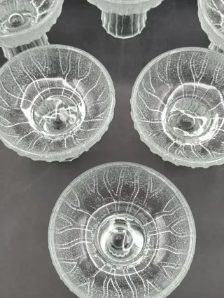 Set cuencos con pedestal Oberglas