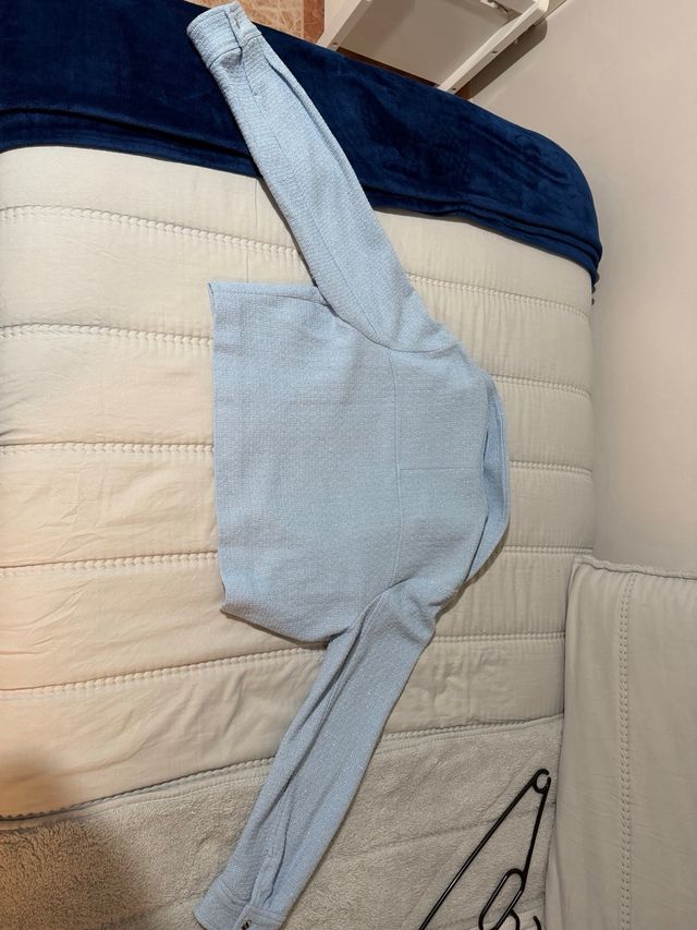 Chaqueta Zara azul glitter