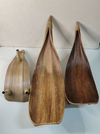 3 Fruteros de Hoja de Coco natural (3 tamaños)