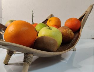 3 Fruteros de Hoja de Coco natural (3 tamaños)