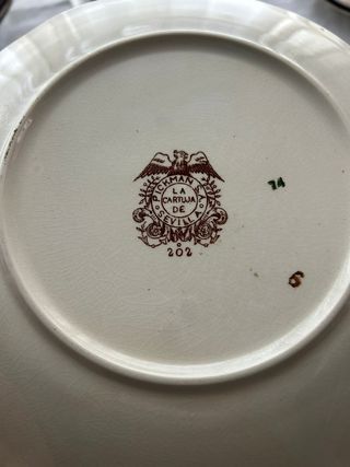 Vajilla La Cartuja Pickman Marrón