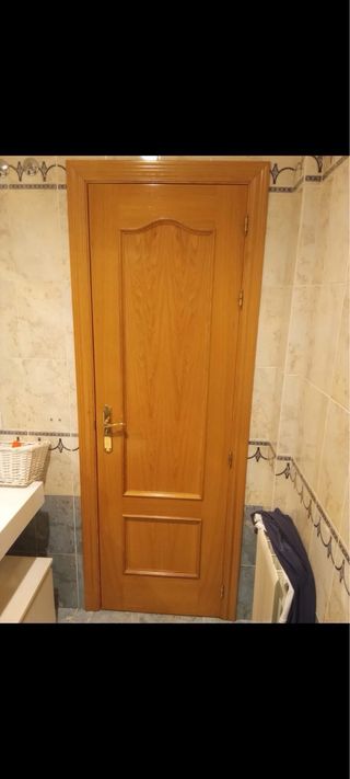 Puertas de madera, mas dos con cristalera