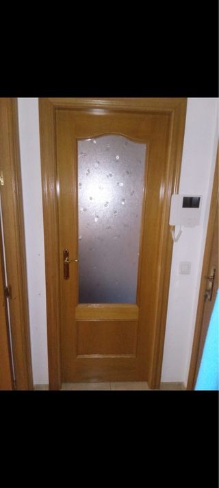 Puertas de madera, mas dos con cristalera
