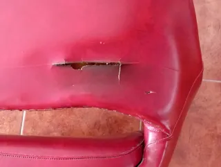 Set di 4 poltrone da ufficio rosse