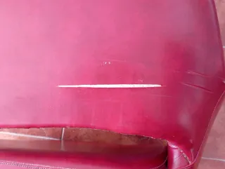 Set di 4 poltrone da ufficio rosse