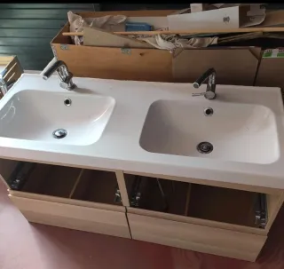 Mueble de baño doble lavabo