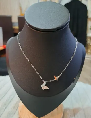 Collar Plata 925 Mariposas