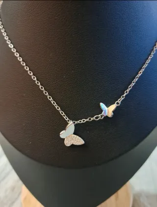 Collar Plata 925 Mariposas