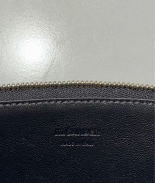 Pochette nera in pelle di vitello, Jil Sander