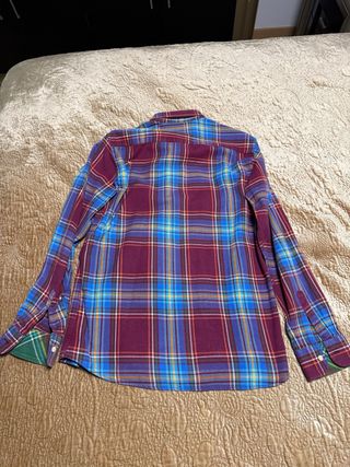 Camisa El Ganso cuadros azul y morado