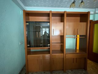 Mueble Comedor Madera y Cristal