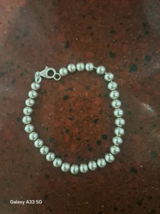 Pulsera de plata con cierre