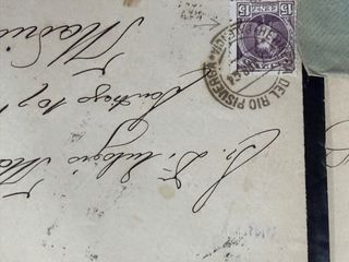 Lote  de sobres y cartas centenarias de España.