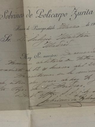 Lote  de sobres y cartas centenarias de España.