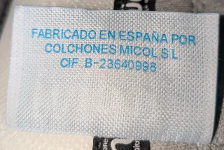 Colchón Bimba 2024 Rapimueble 135x190x21