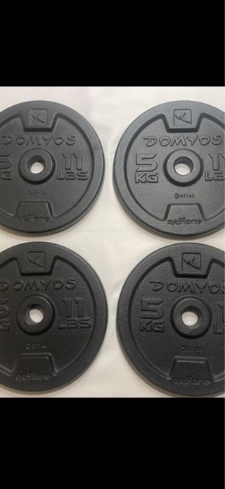 4 Discos de Pesas Domyos 5 kg