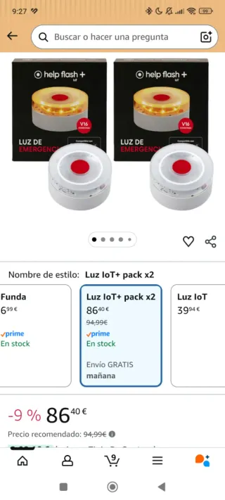 Baliza Help Flash IoT Pack x2